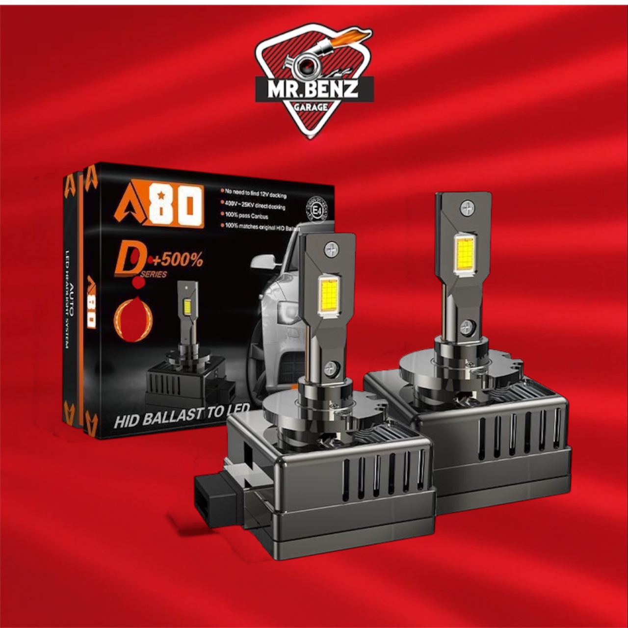 Front LED Bulbs for Car A80